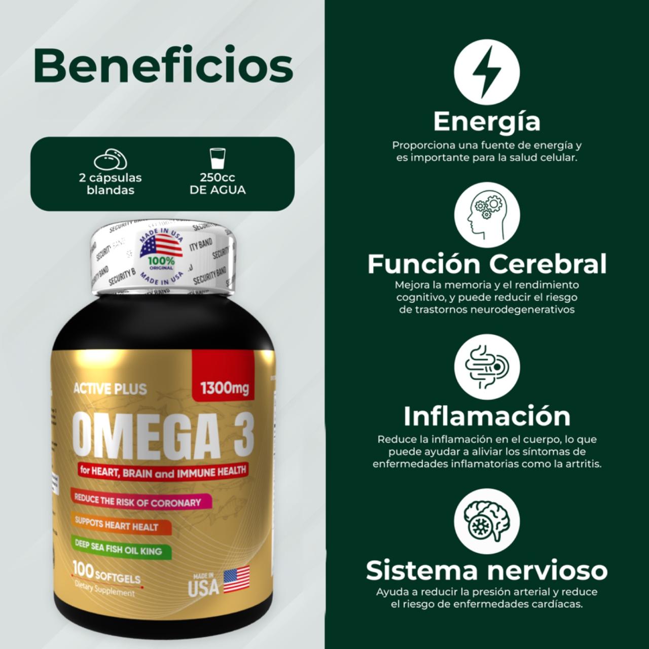 Omega 3 americano x 100 sofgels